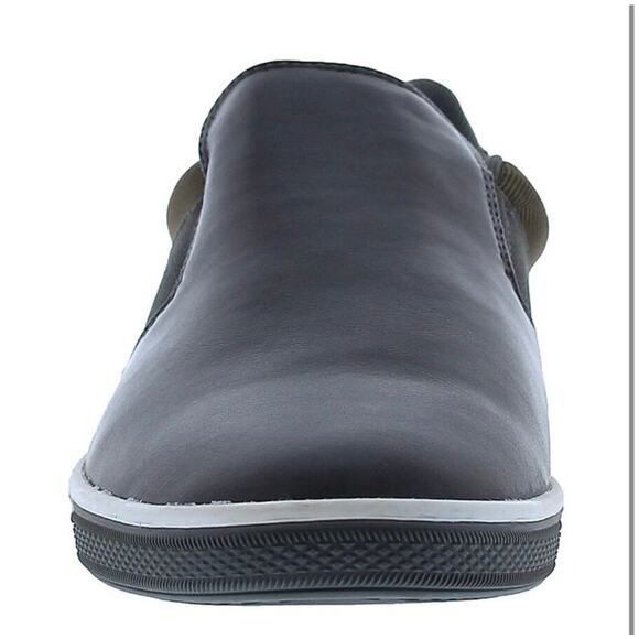 Zanzara Gray Men Lucky Slip-On Sneaker Size 11.5 Soft Leather Padded Insole New - Picture 11 of 16